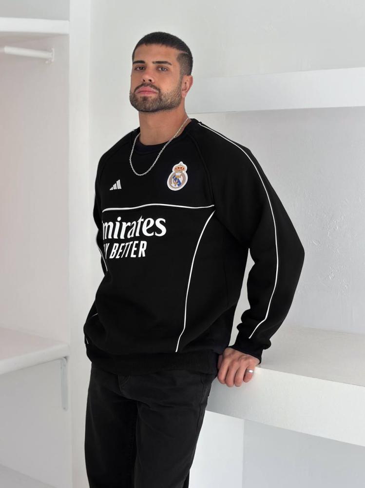 سويتر ريال مدريد الأسود الشتوي من متجر زافيو