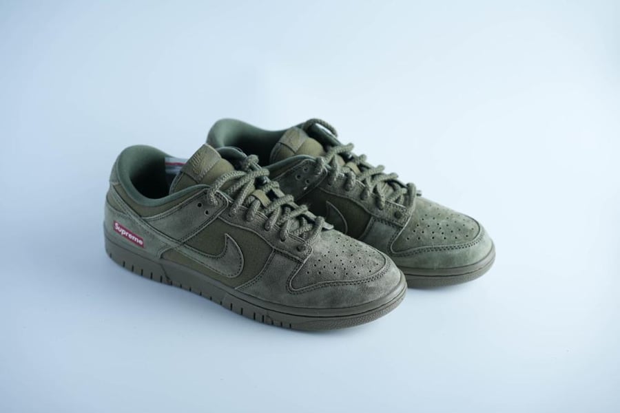 حذاء Nike Dunk Supreme أخضر زيتوني بستايل نادر وجريء