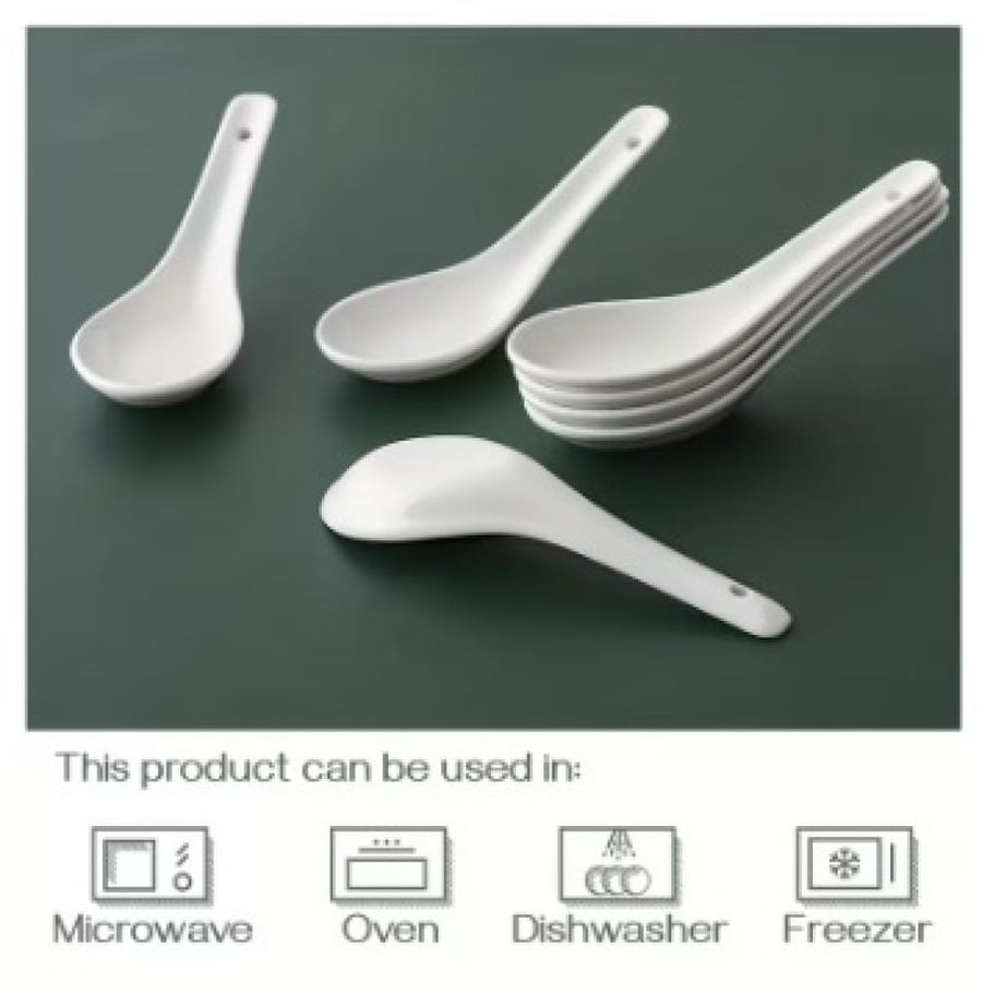 ملعقة شوربة خزفية Ceramic Soup Spoon