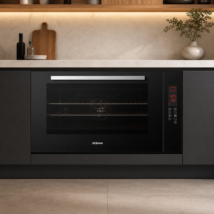 روبام ROBAM فرن بلت ان 90 48 سم 105 لتر وتحكم باللمس 10 وظائف موديل RQ390