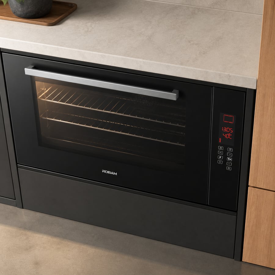 روبام ROBAM فرن بلت ان 90 48 سم 105 لتر وتحكم باللمس 10 وظائف موديل RQ390 صورة 5