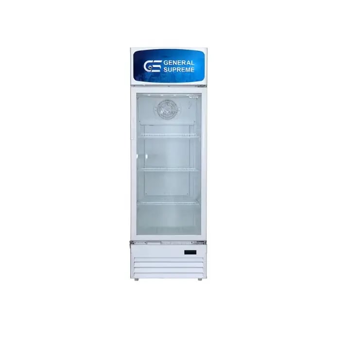 ثلاجة عرض جنرال سوبريم 12 قدم نوفروست أبيض موديل GSSC320H