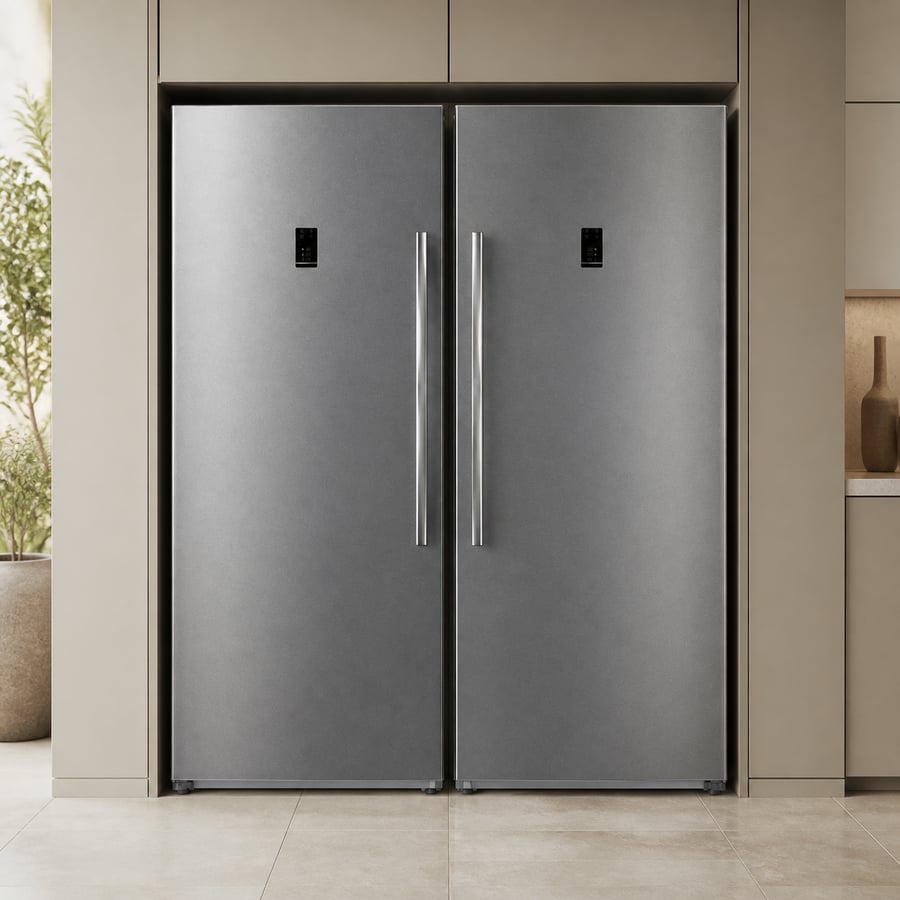 ثلاجة وفريزر توأم من أستون 21 قدم 595 لتر لكل قطعة -ASUP21MTR-L