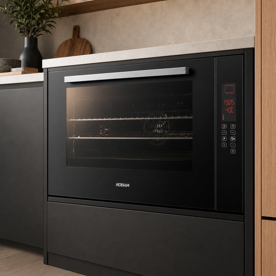 روبام ROBAM فرن بلت ان 90 48 سم 105 لتر وتحكم باللمس 10 وظائف موديل RQ390 صورة 4