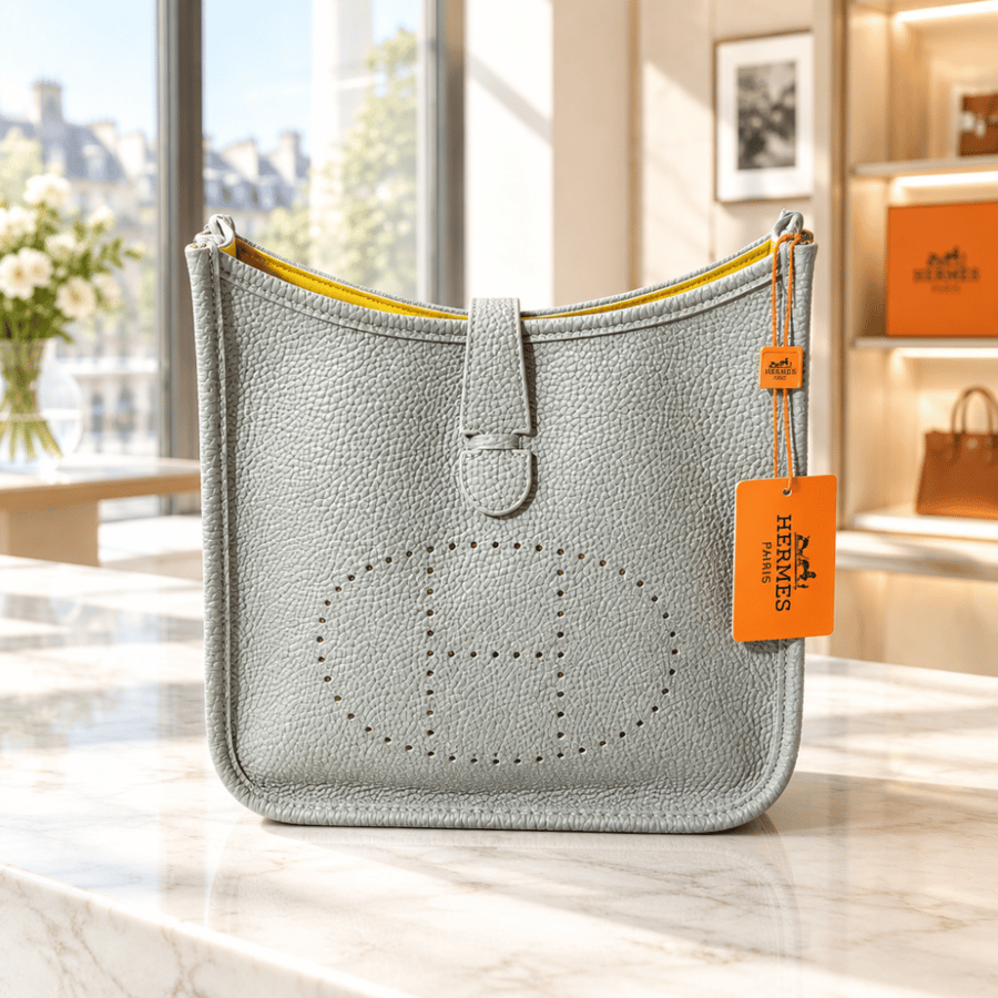 حقيبة كتف نسائية Hermès - رمادي فاتح