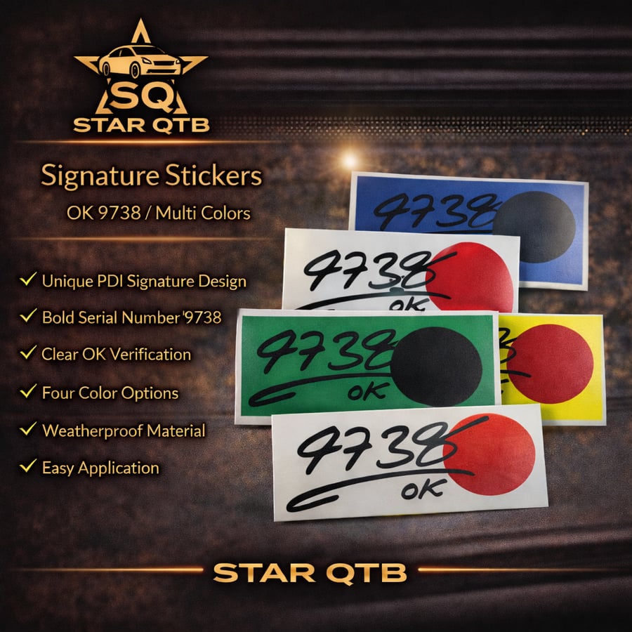 OK signature sticker 9738