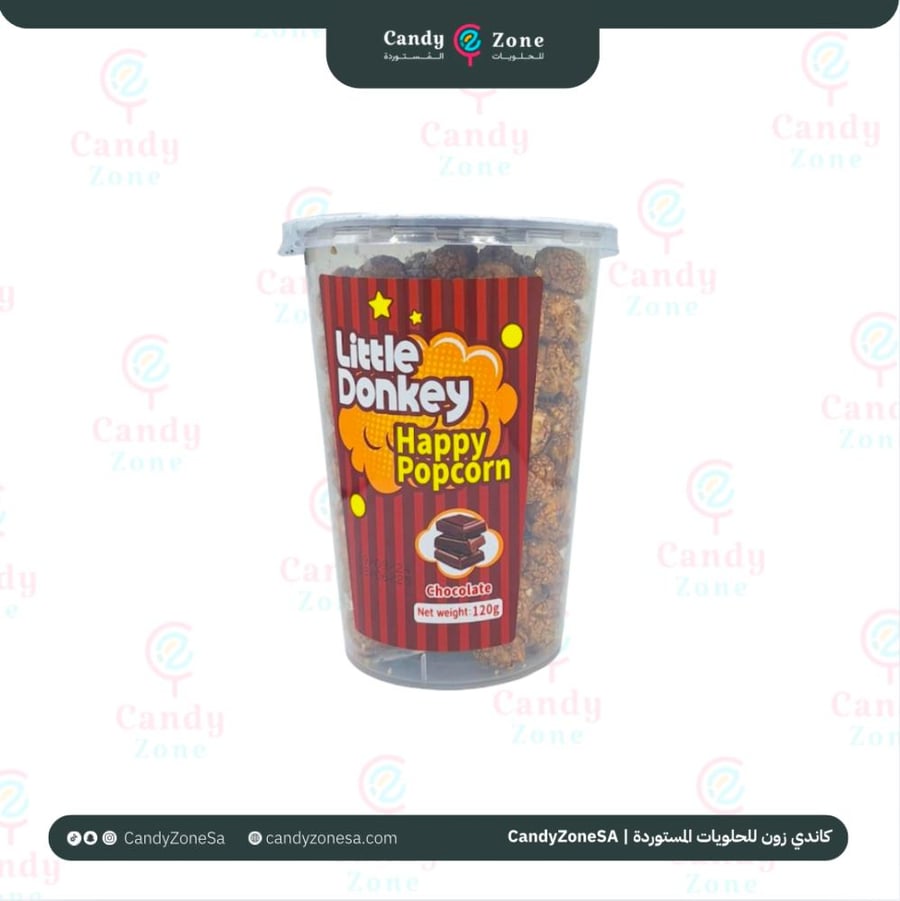 Little Donkey popcorn with chocolate flavor 120 grams