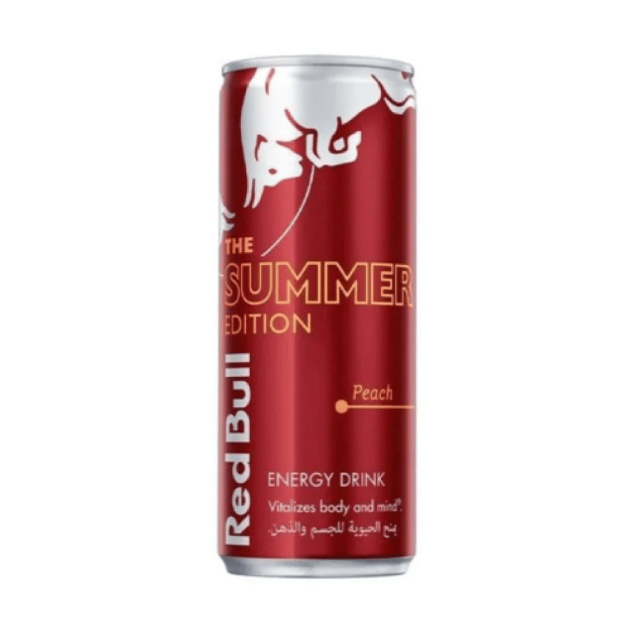 red bull peach
