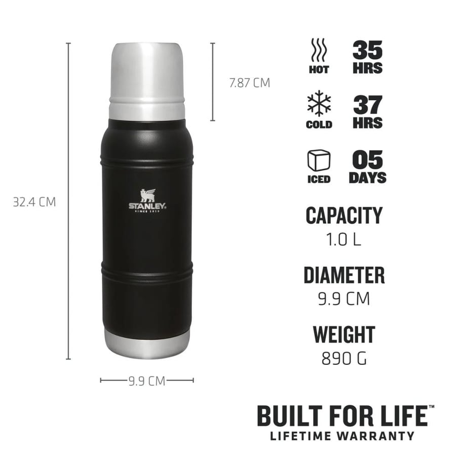 Stanley LGC Flask 1L/1.1Qt Artisan Thermal Black Moon