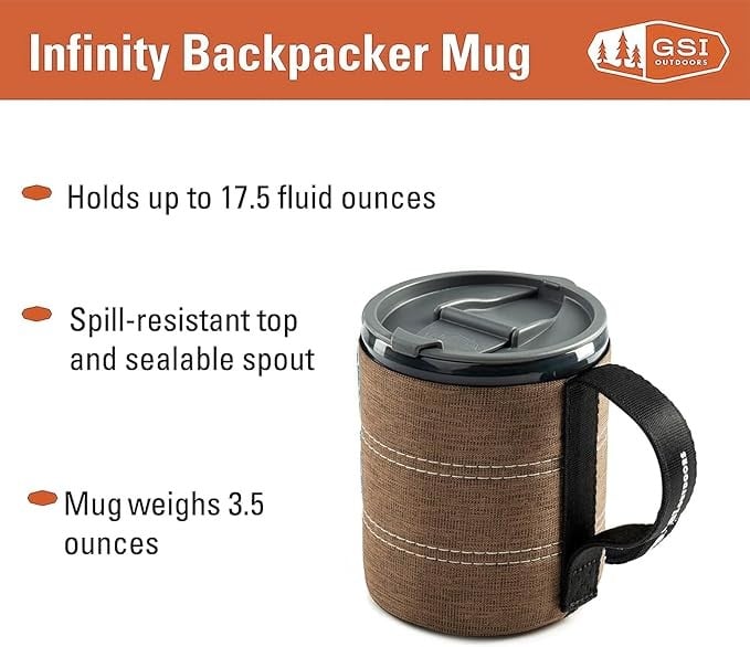 كوب مق حافظ للحرارة انفنتي اللون رملي- 400ML منGSI