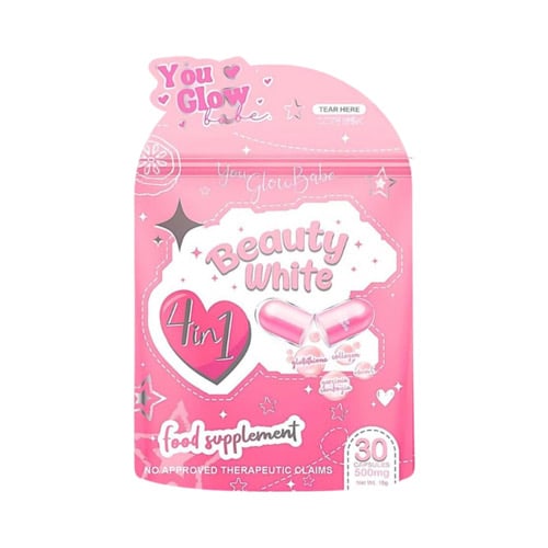 عبوة كبسولات You Glow مع الغطاء موضحا شكل الفوهة
