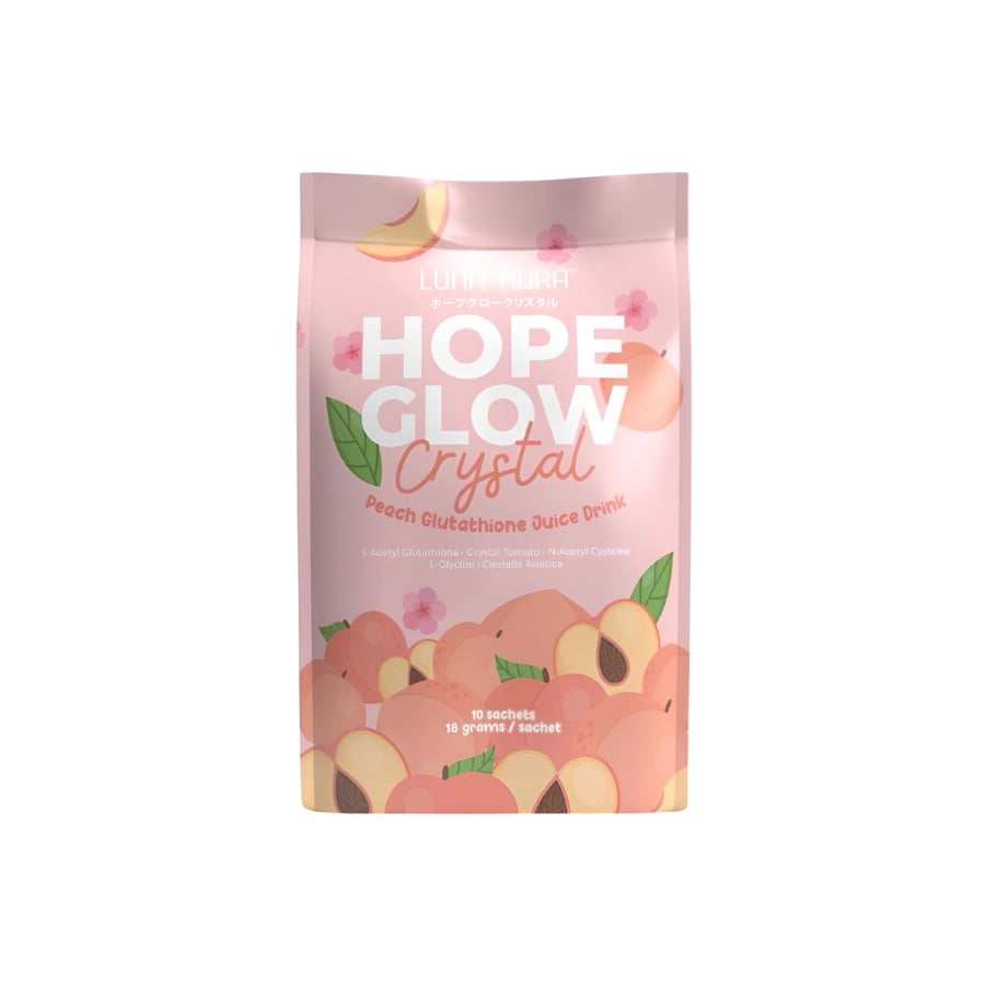 عبوة مشروب ونكهة الخوخ Hope Glow 10 ظرف