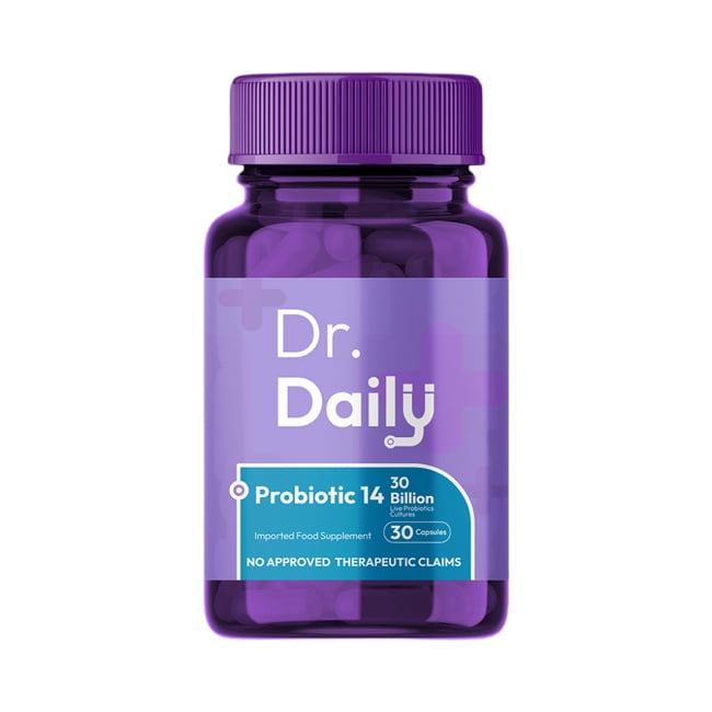 مكمل البروبيوتيك 14 لصحة الجهاز الهضمي دكتور ديلي Dr. Daily Probiotics 14