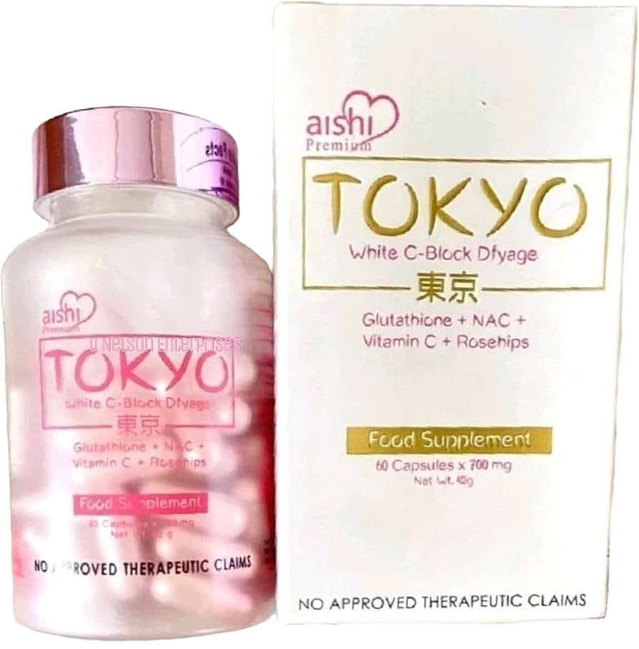 عبوة كبسولات سي بلوك Tokyo 60 كبسولة بلقطة توضح قوام المنتج