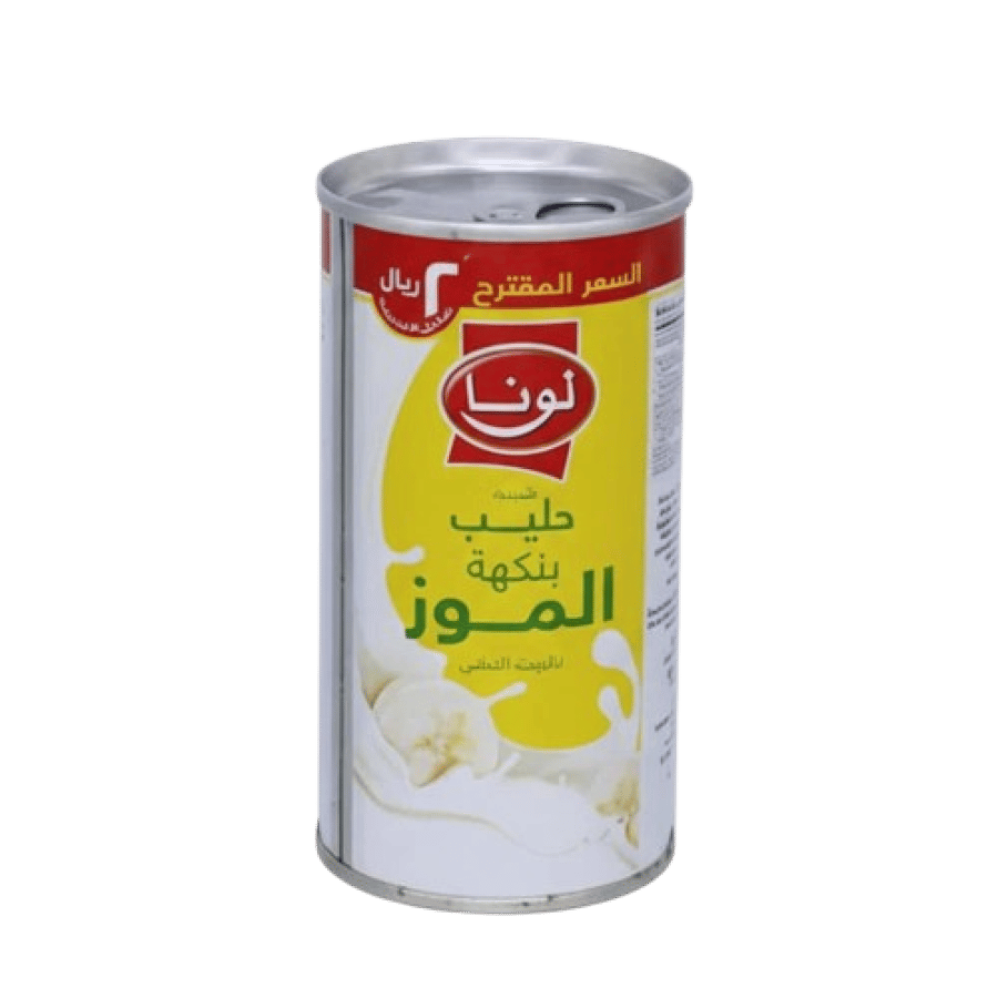 لونا حليب بنكهة الموز 195مل