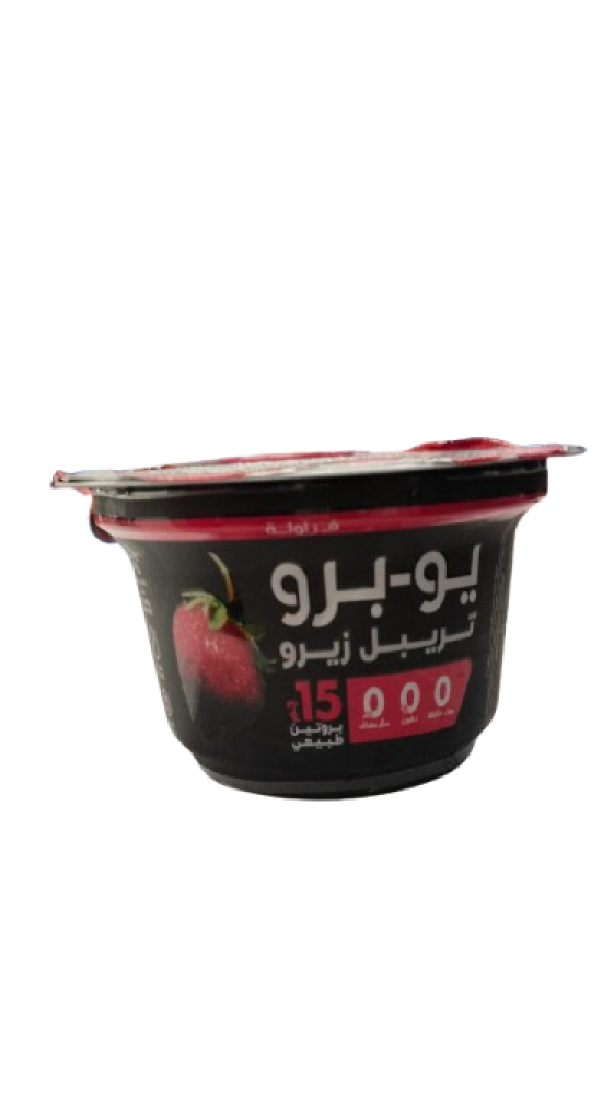 زبادي يو برو بروتين فراولة  150جم - الصافي