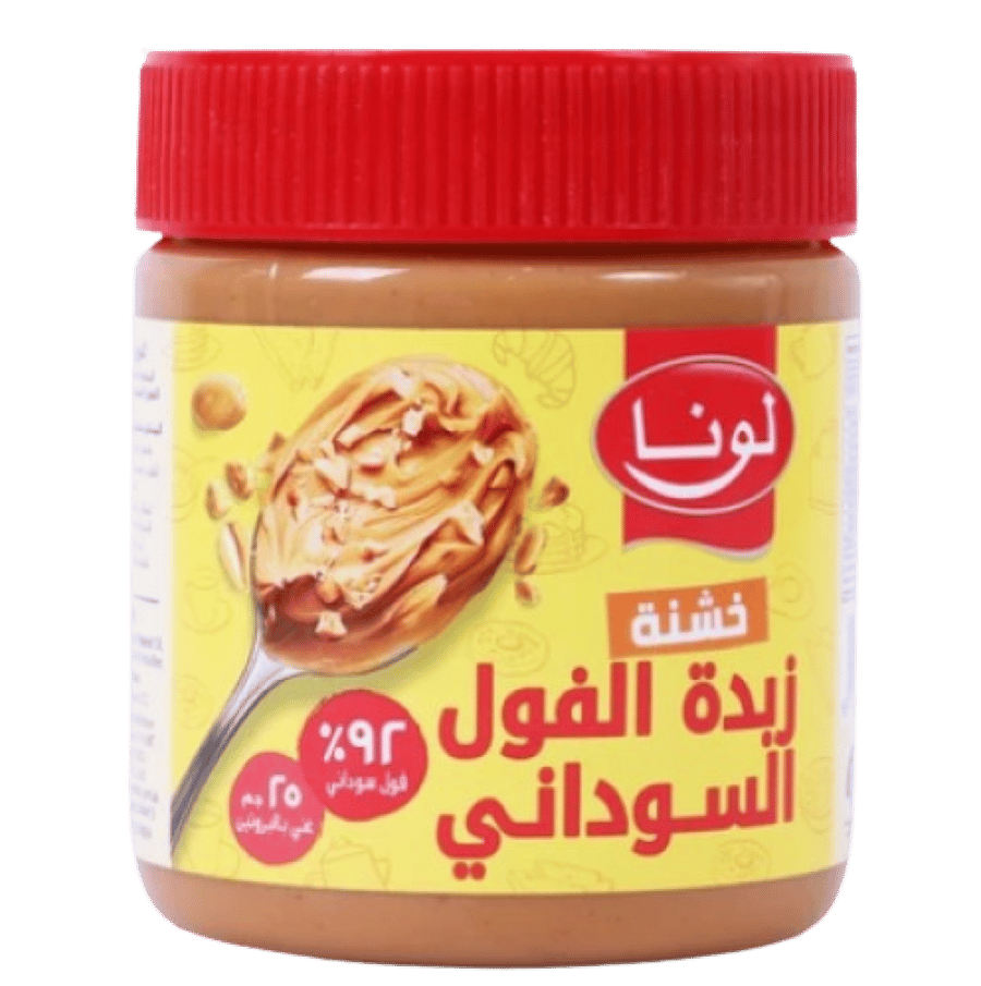 لونا زبدة الفول السوداني خشنة 340جم