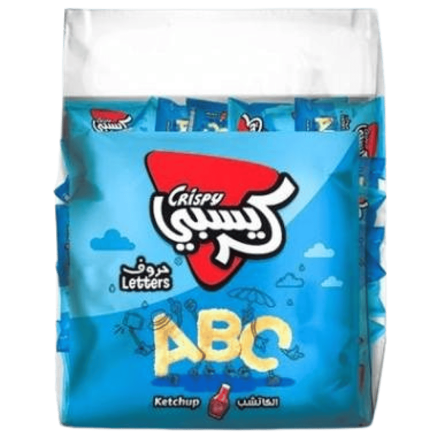 كريسبي بطاطس حروف كاتشب 18 جرام * 16حبة