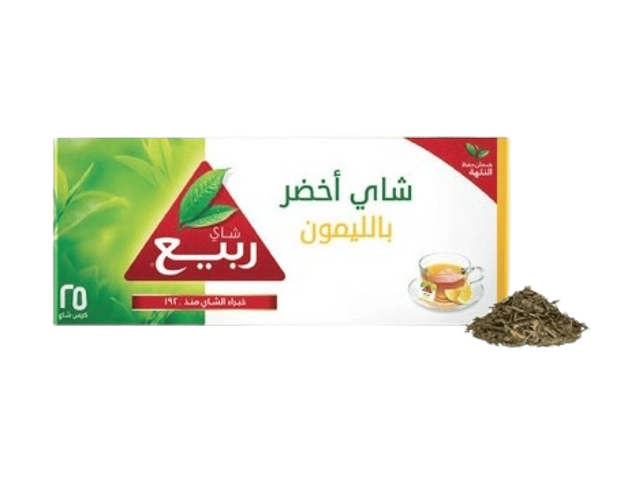 ربيع شاي اخضر بالليمون 25 كيس*1.6 جرام