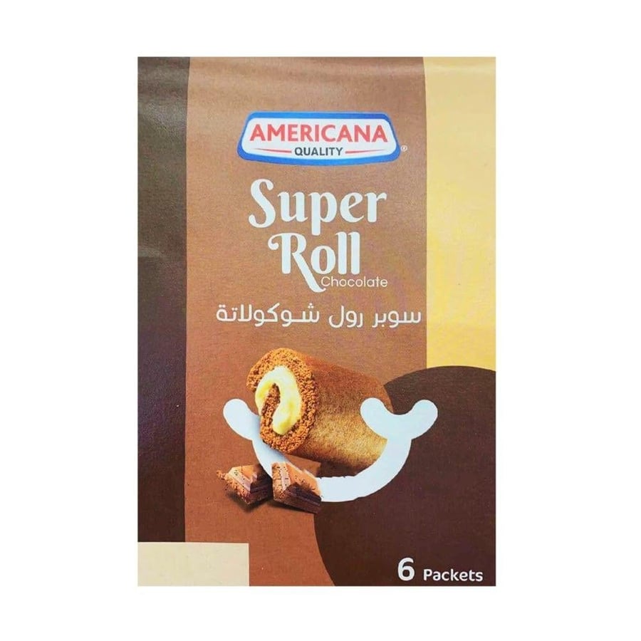 امريكانا سوبر رول شوكولاتة 60جم * 6