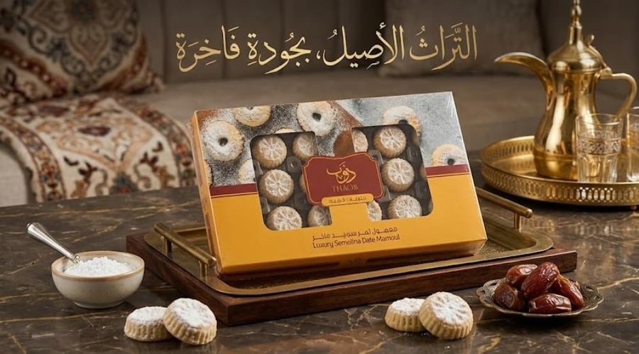 ذوب معمول سميد بالتمر الفاخر 450 جم