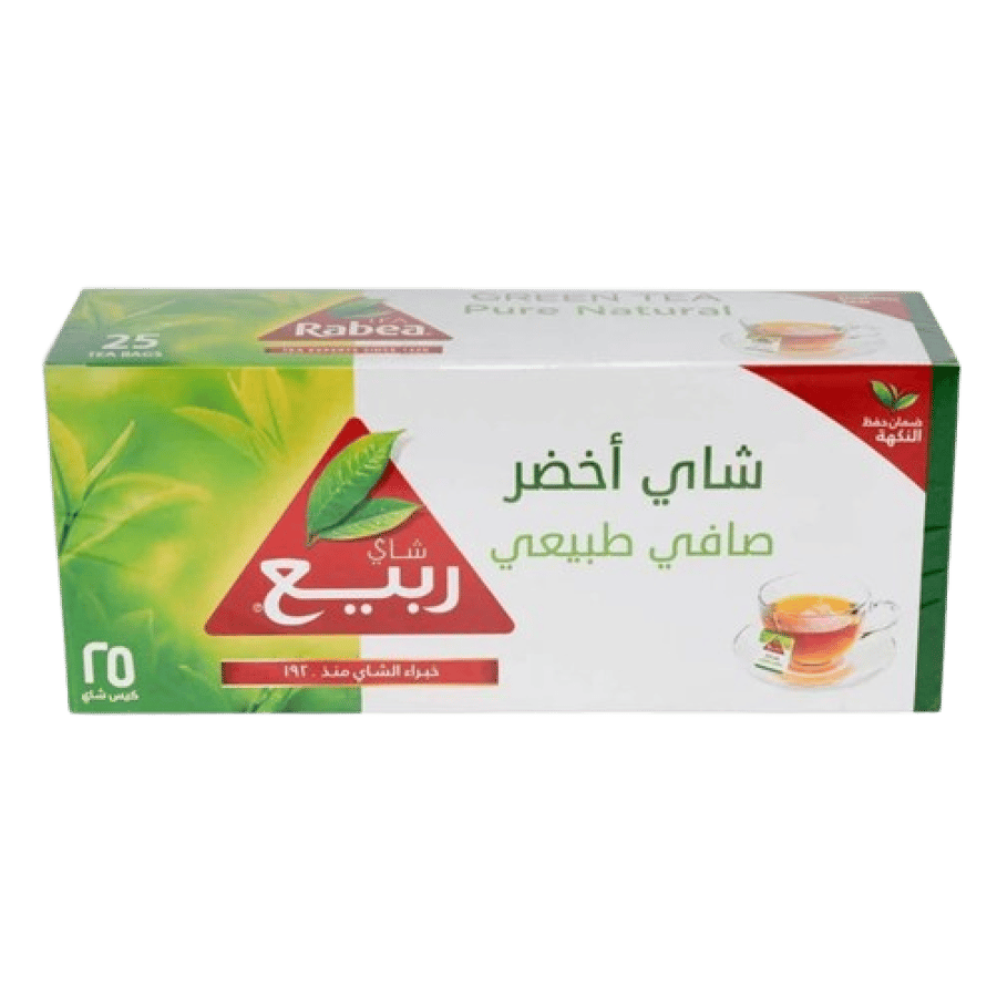 شاي ربيع أخضر صافي طبيعي 25كيس