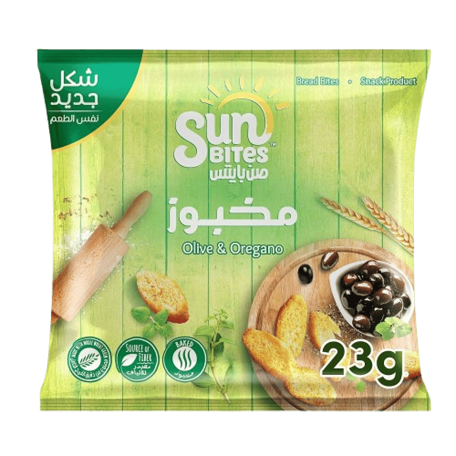 صن بايتس بالزيتون وزعتر بري 18غرام - ليز