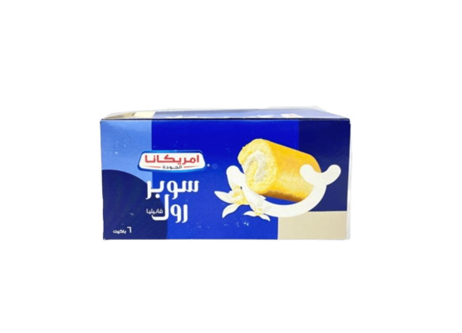 امريكانا سوبر رول فانيليا 60جم * 6