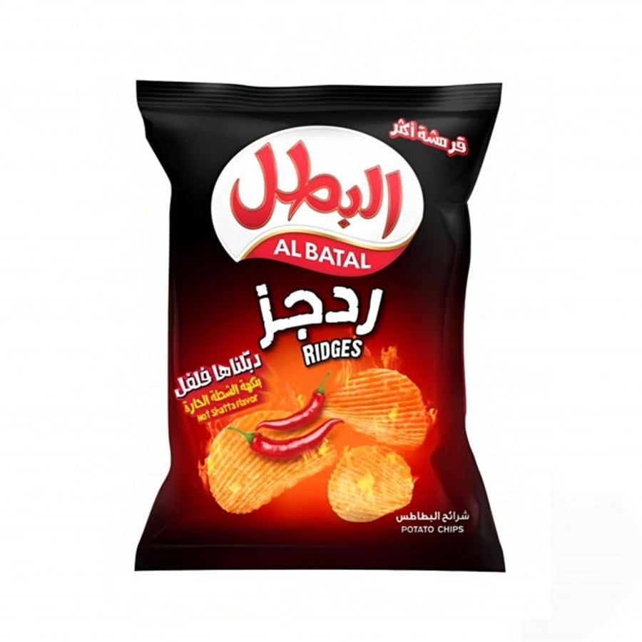 The hero Ridges spicy hot potato 155 grams