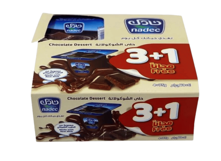 Nadec chocolate dessert 75g 3+1 free