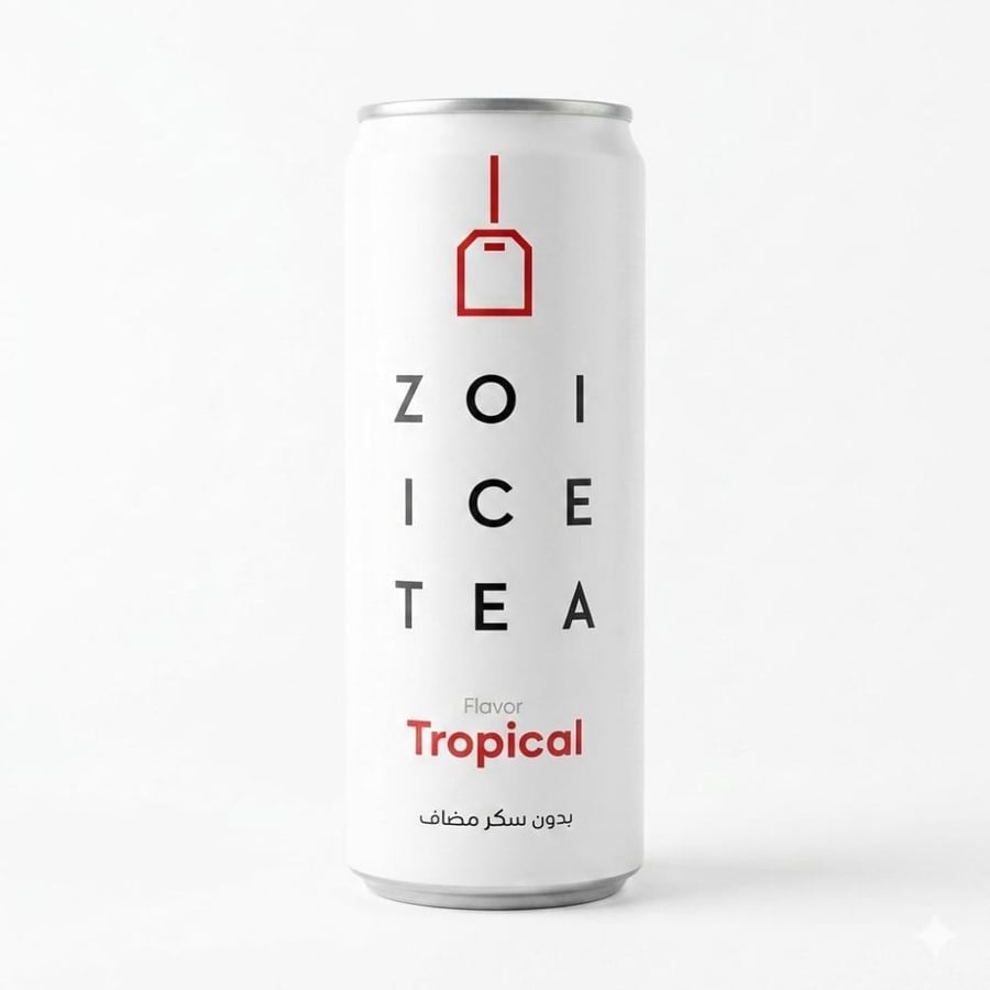 Zoi Ice Tea Tropical  شاي مثلج نكهة  فواكة استوائية