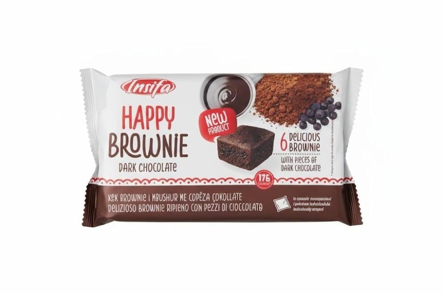 Insifa Happy Brownies Dark Chocolate (6 pieces * 30 g) 180 g