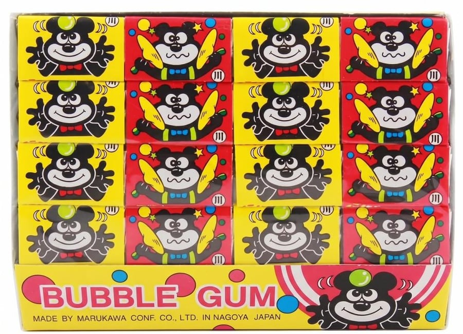 Bubble gum carton