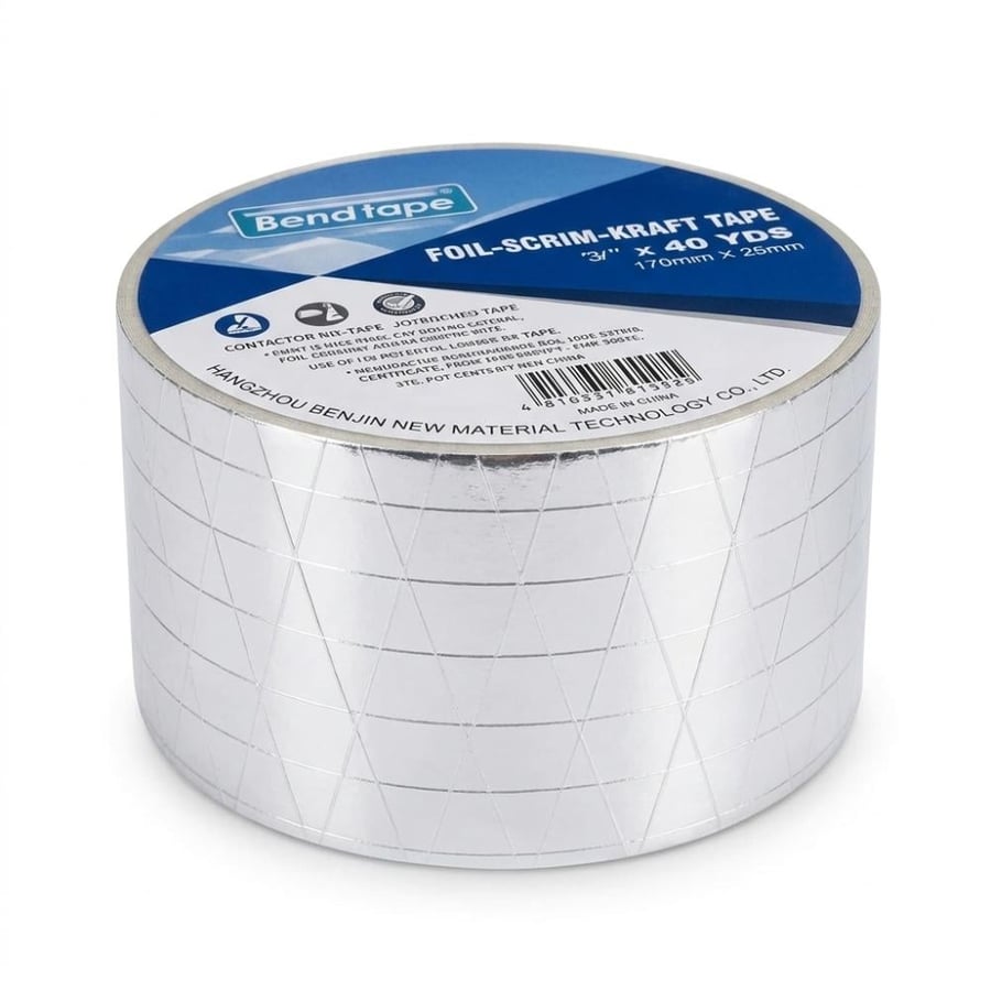 شطرطون دكت المنيوم بوندتاب بخيط BONDTAPE FSK ALUMINUM DUCT TAPE 3" x 40 YARD