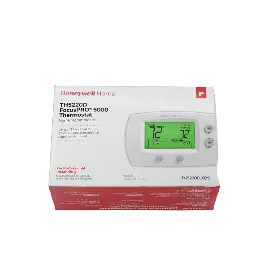 ترمستات هانيويل HONEYWELL THERMOSTAT TH5220D FocusPRO 5000 2-STAGE 24V