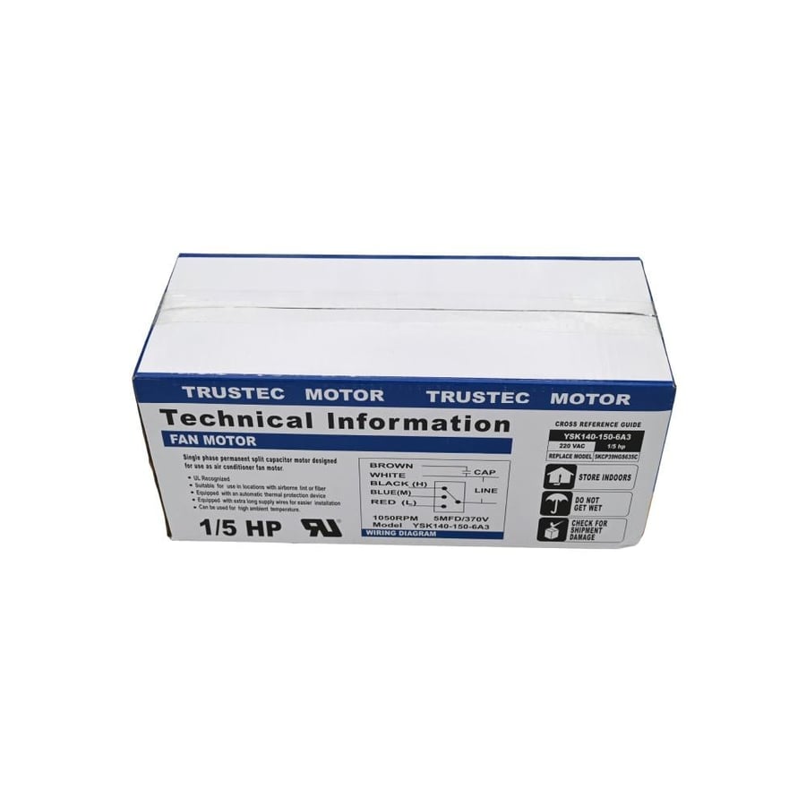 Window air conditioner motor Carrier China 635 1/5 HP 220V