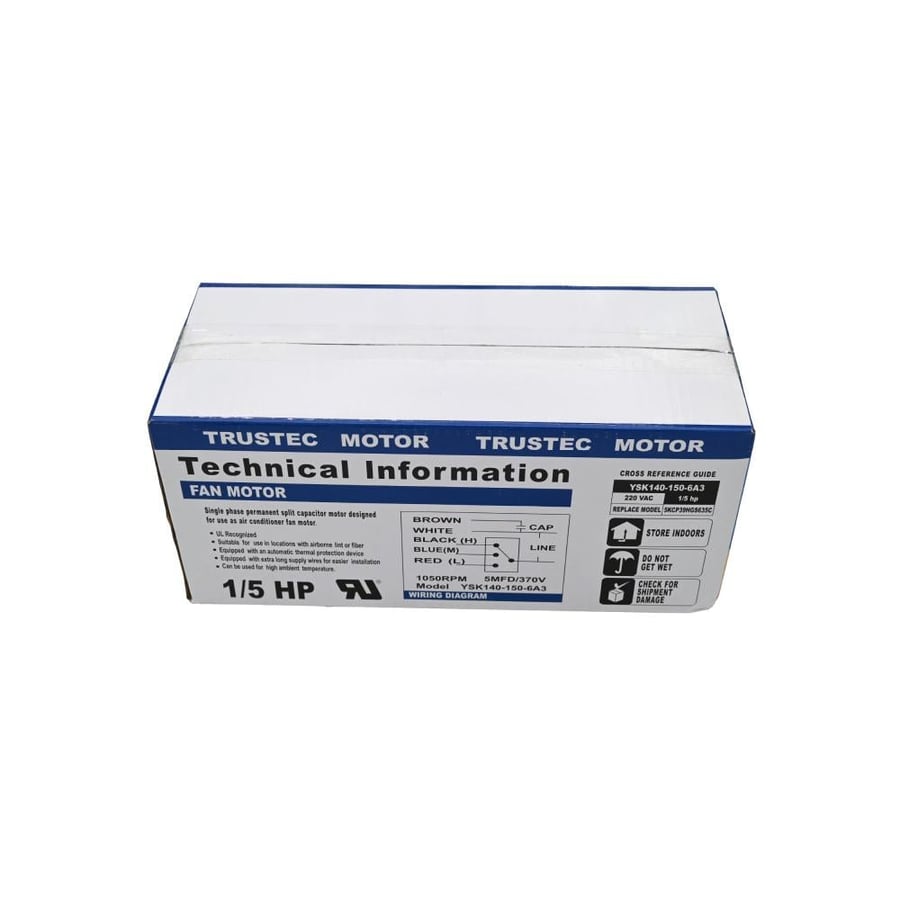 Window air conditioner motor Carrier China 635 1/5 HP 220V