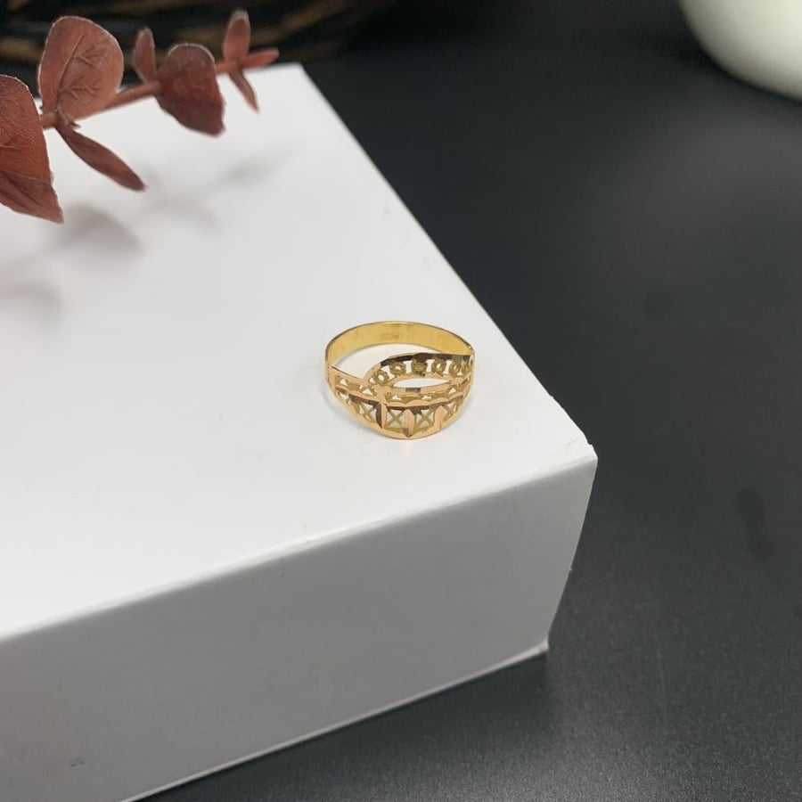 Local 21 karat pure gold ring