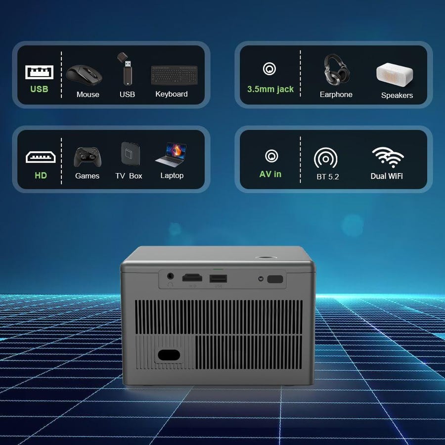 بروجكتر ذكي بوضوح HD 720X1280 Native