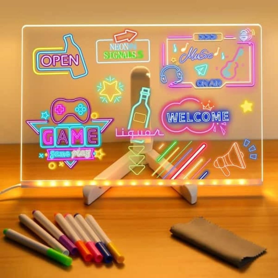 لوحة ملاحظات أكريليك مضيئة (LED)