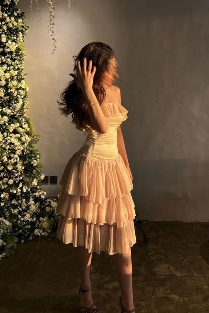 Velvet sunset dress