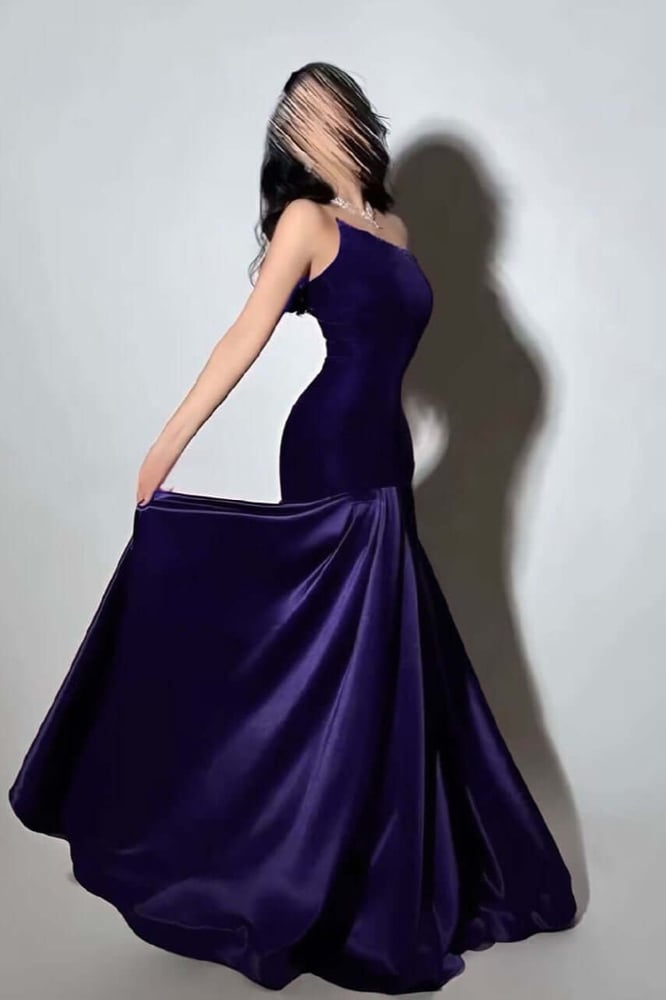 Elegant velvet dress with a musical note pattern