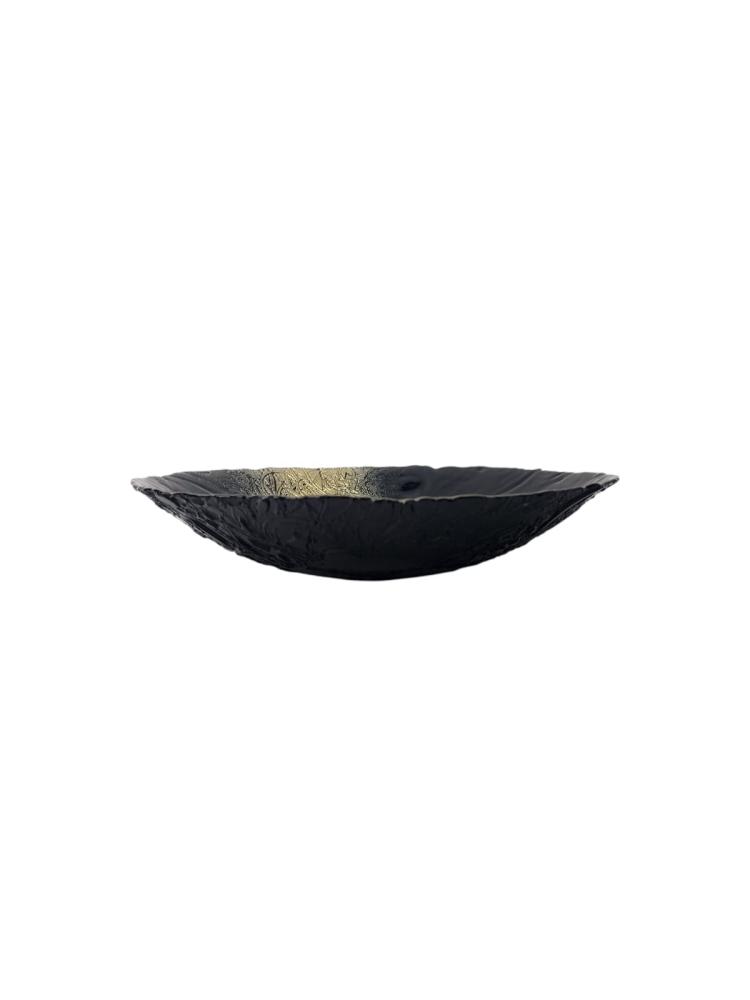 Turkish-style serving tray, multiple sizes, black color