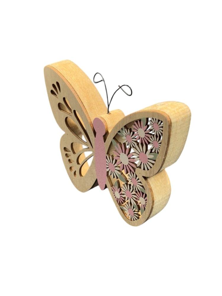 Wooden masterpiece in the shape of a butterfly