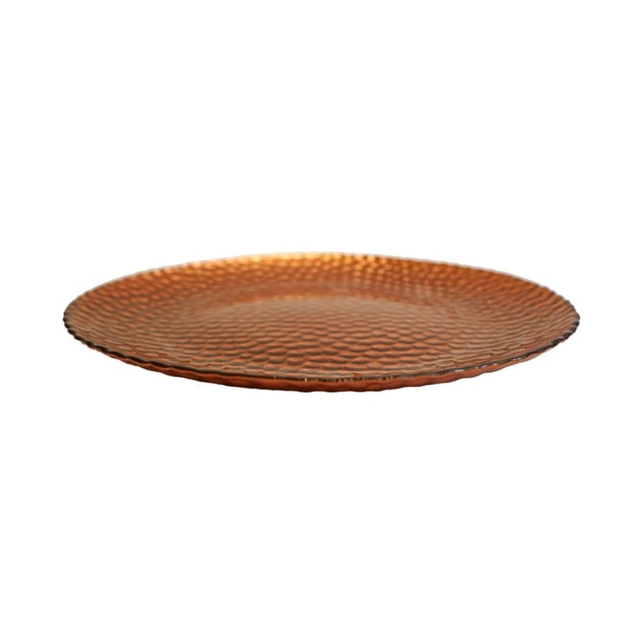 Turkish serving tray with multiple sizes, bronze