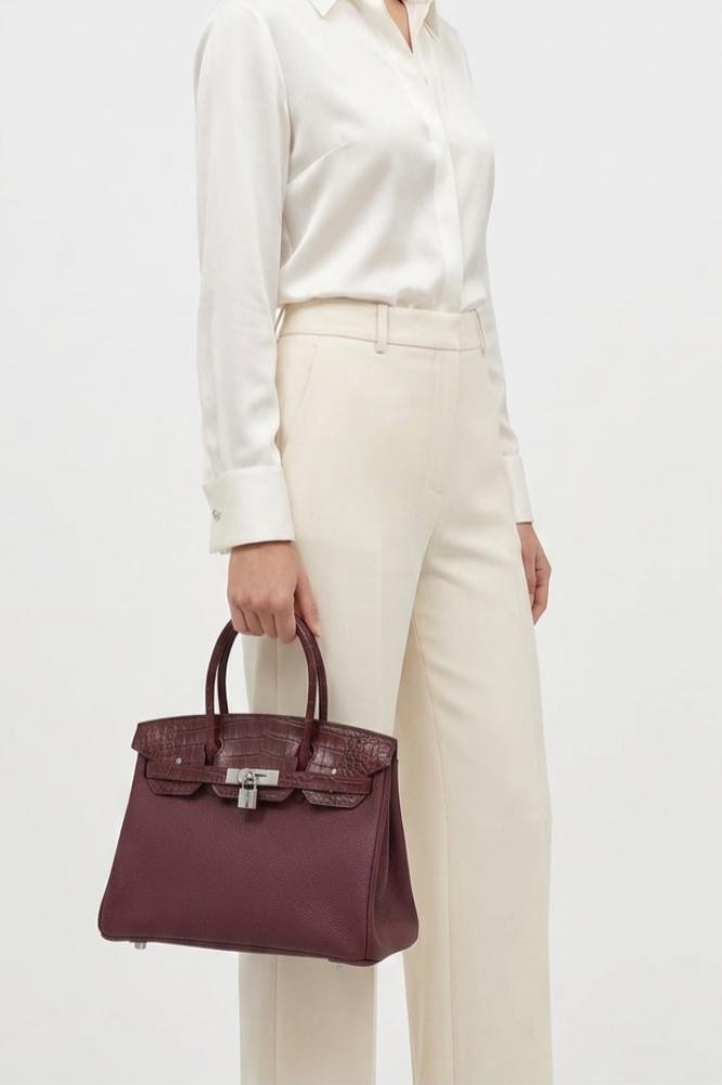 Birkelle Elite Crocodile- burgundy