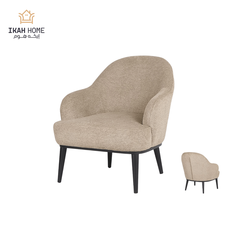 Luxurious single fabric chair