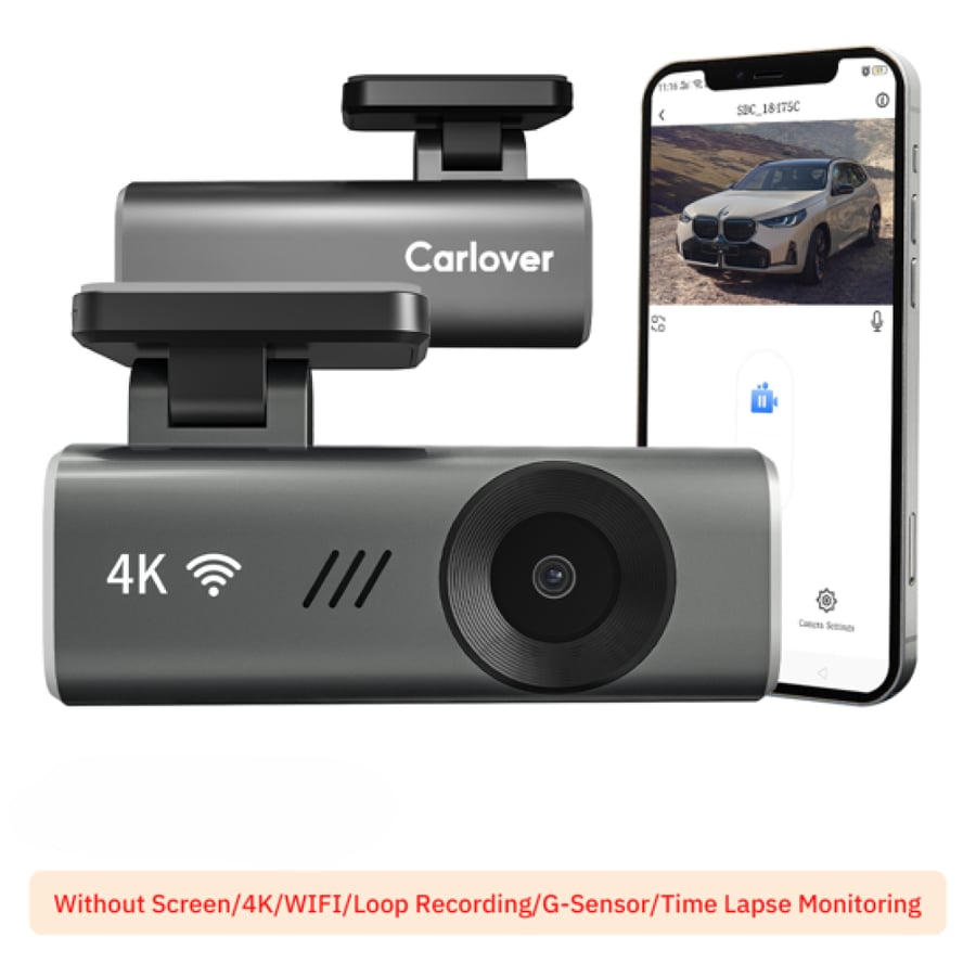 داش كام SafeDrive S12 بدقة 4K مع شاشة لمس IPS وواي فاي ورؤية ليلية