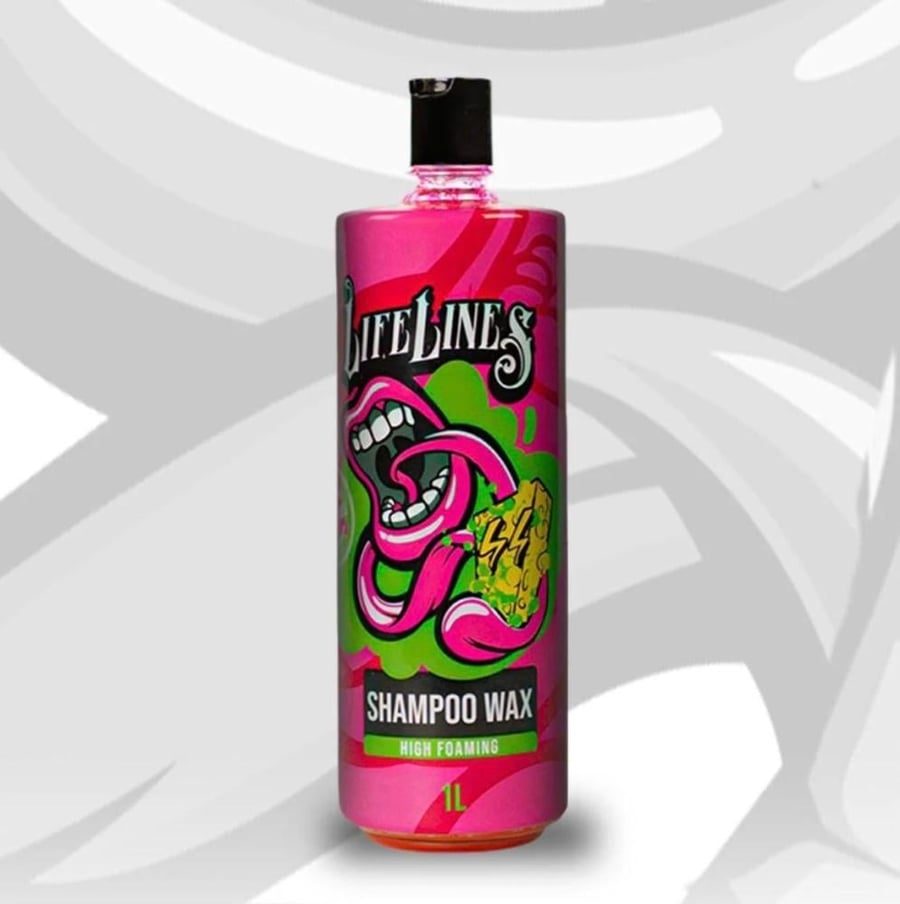 Red foam shampoo and wax 1 liter Live Lines