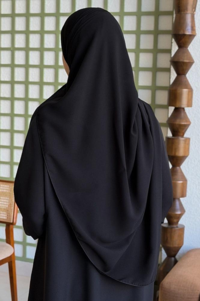 نقاب طويل بمرد + طرحه كبيرة